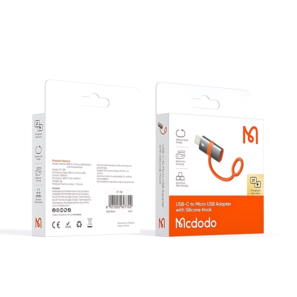 مبدل USB-C به MicroUSB مک دودو مدل OT-382