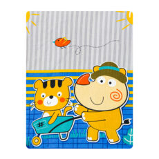 ملحفه میکرو کودک آدنو مدل Best friend کد MC17 سایز 100×150 سانتی متر