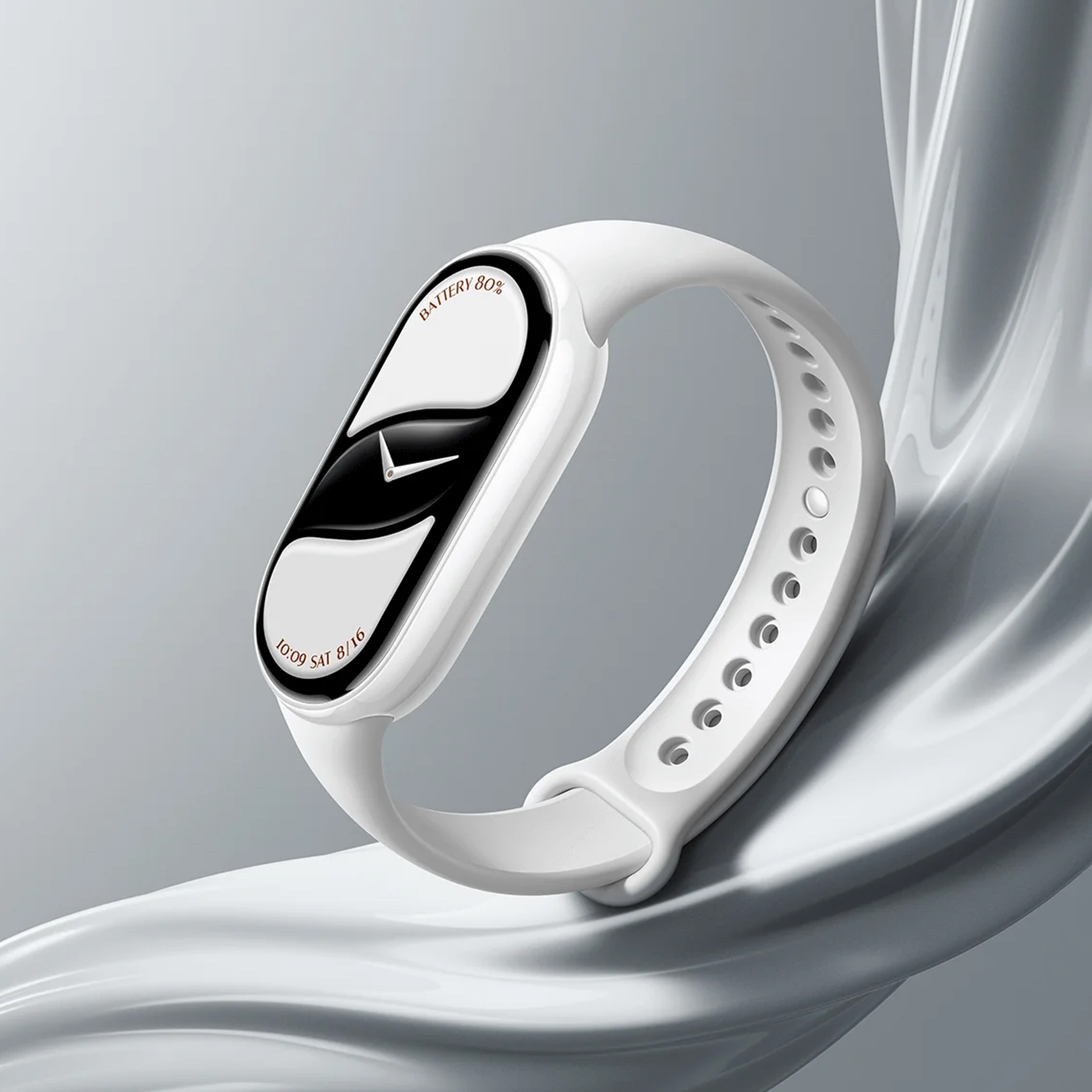 مچ بند هوشمند 46 میلیمتری شیائومی مدل Band 10 با بند سیلیکونی