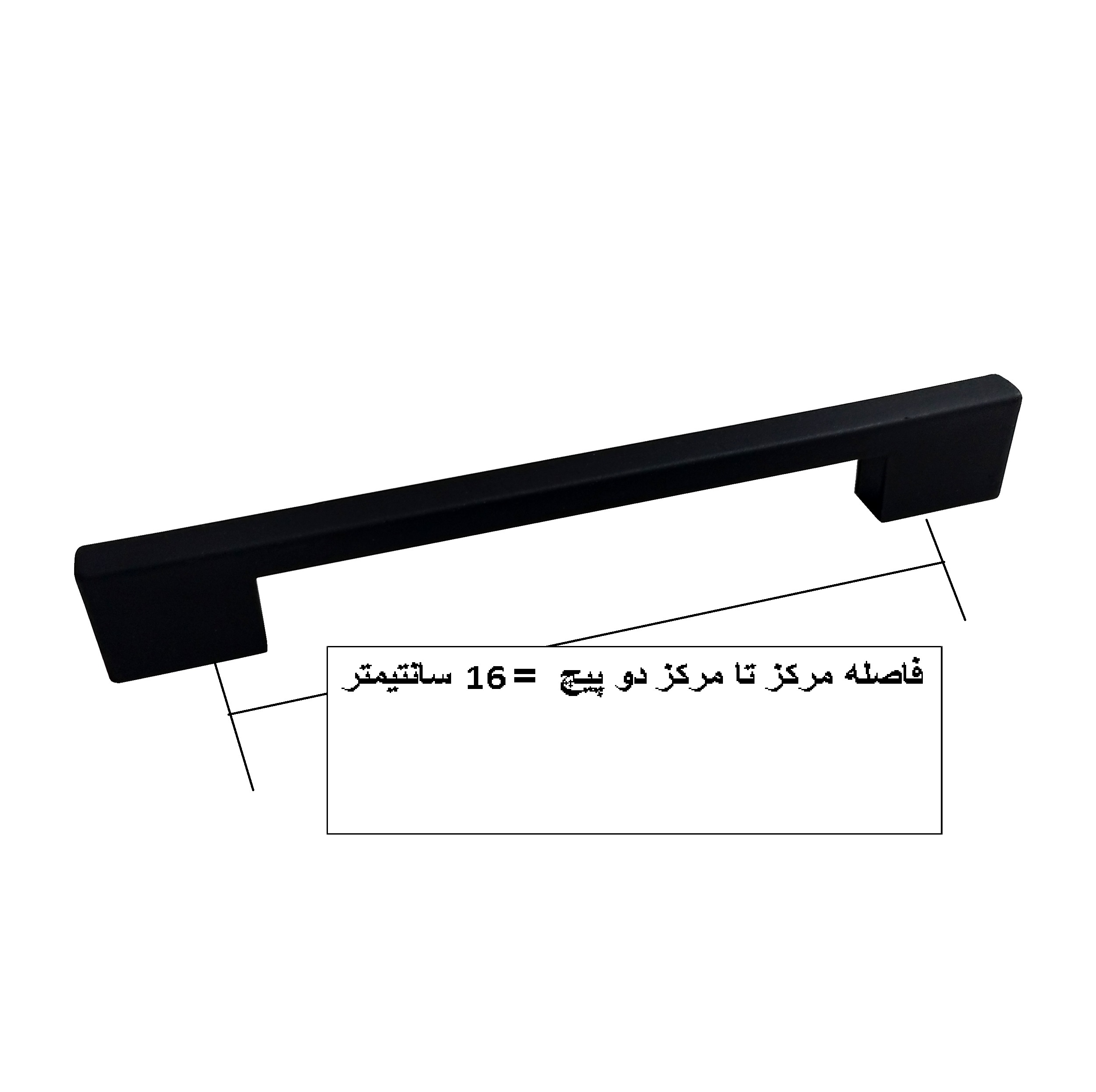 دستگیره کابینت و کمد مدل ساطوری کد 16 بسته 10 عددی