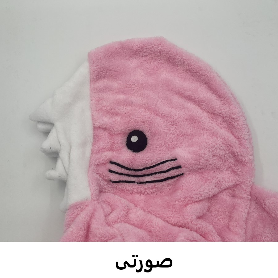 پتو کودک کوکوجم مدل کوسه ای سایز 50x100 سانتی متر