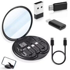 کابل تبدیل USB-C/USB به Lightning/USB-C/Micro USB هاردرون مدل TCRA 1600 طول 0.3 متر