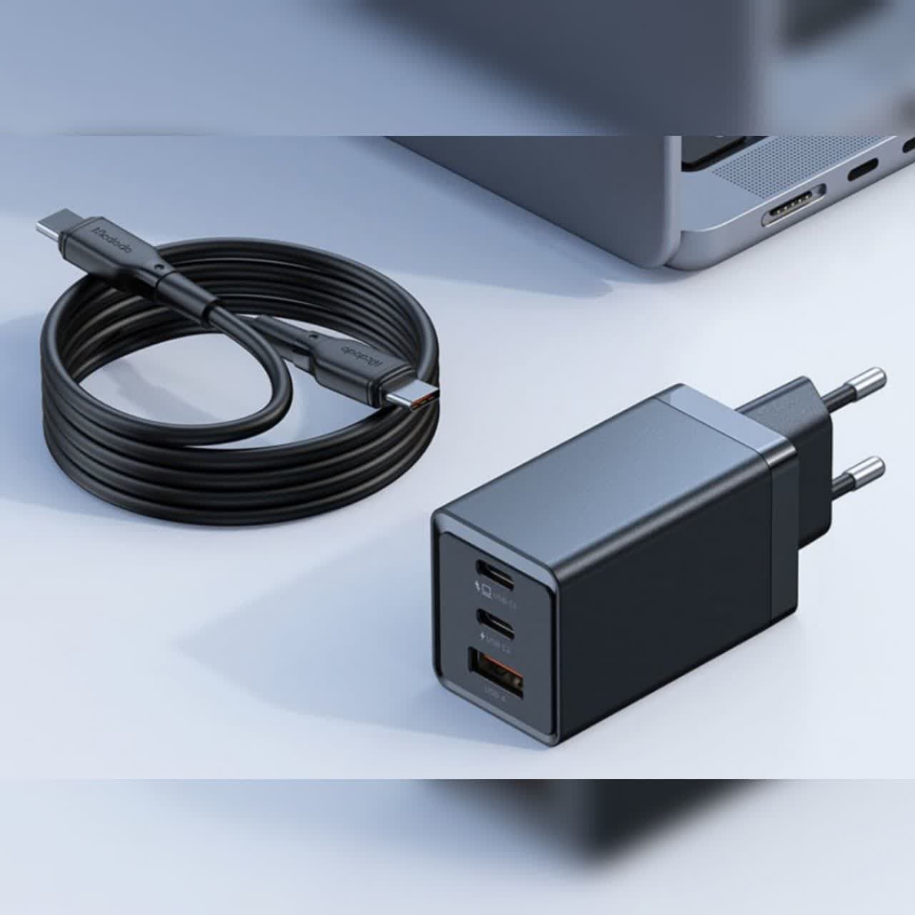 شارژر دیواری 70 وات مک دودو مدل CH-1543  به همراه کابل USB-C