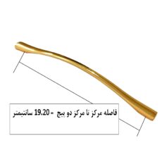 دستگیره کابینت و کمد مدل طاوسی کد  S192 بسته 5 عددی