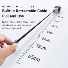 شارژر دیواری 67 وات مک دودو مدل CH-4100 به همراه کابل متصل به بدنه USB-C