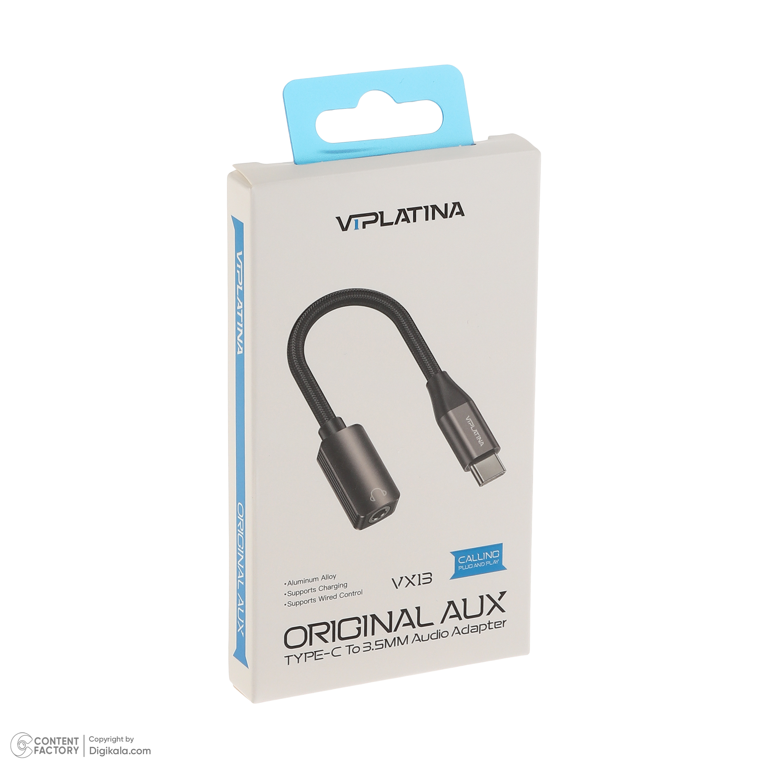 مبدل USB-C به جک 3.5 میلی‌متری وی آی پلاتینا مدل VX13