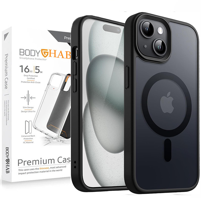 کاور بادی قاب مدل مگ سیف مات مناسب برای گوشی موبایل اپل iPhone 13