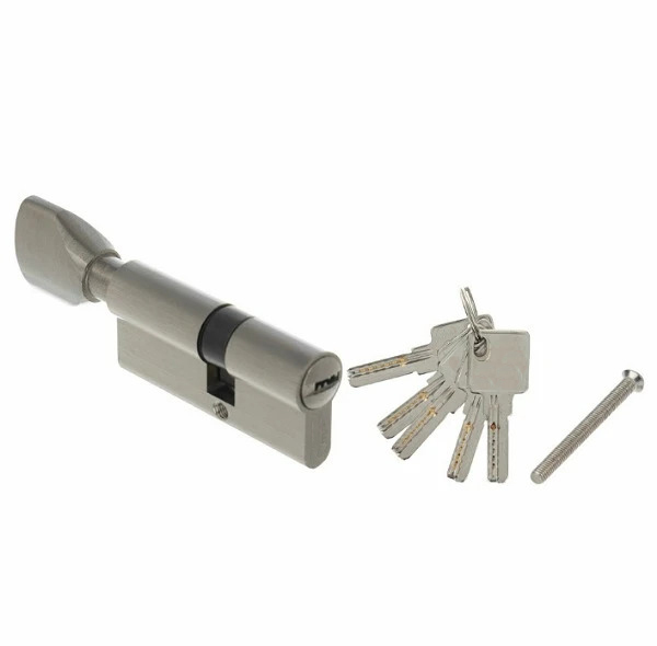 دستگیره در چپ کلون مدل L به همراه قفل سویچی و سیلندر آپارتمانی