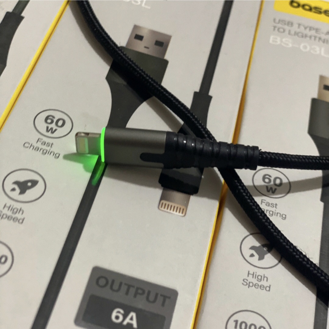 کابل تبدیل USB به لایتنینگ باسئوس مدل BS-031L طول1متر