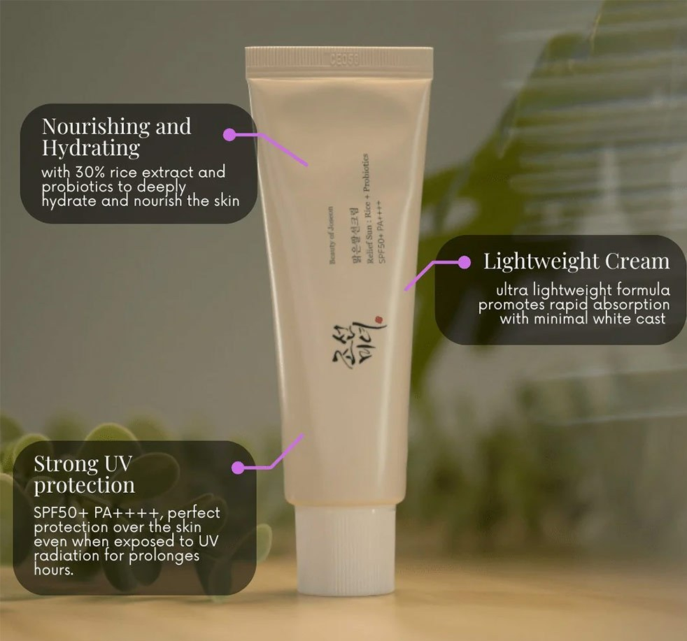 ضدآفتاب بی رنگ بیوتی آف جوسان spf50 حجم 50 میلی لیتر