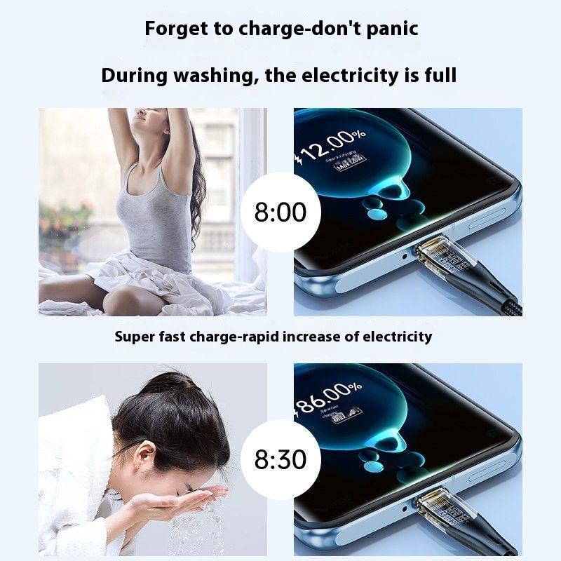 کابل USB - C فرست یو مدل LED-C025 طول 1 متر