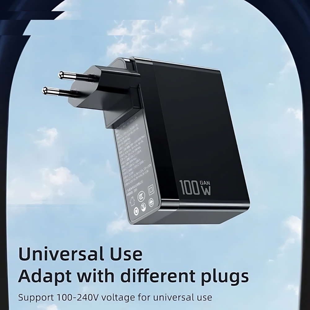 شارژر دیواری 100 وات مک دودو مدل CH-8105 Pro به همراه کابل تبدیل USB-C