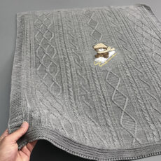 پتو نوزادی مدل خزی سایز 100x80 سانتی‌متر