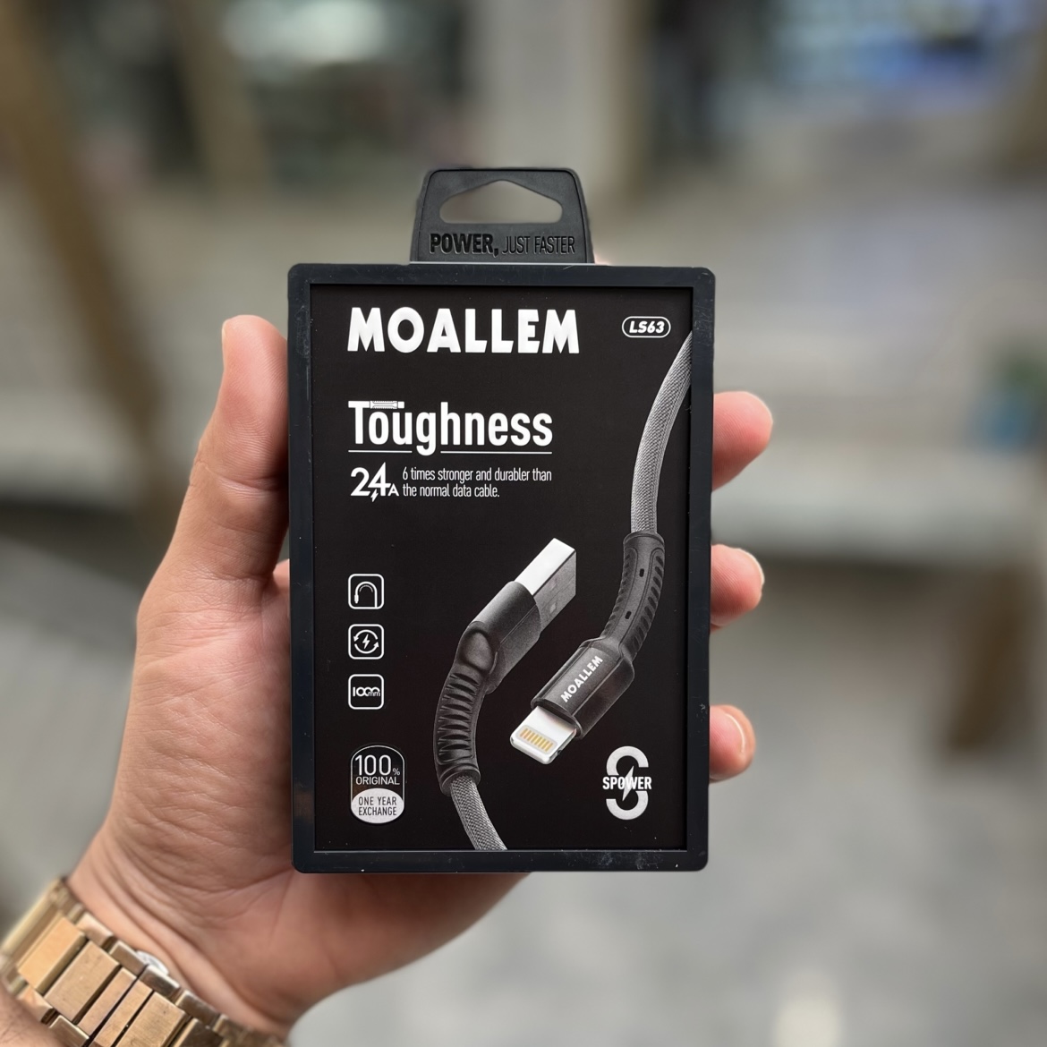 کابل تبدیل USB به لایتنینگ معلم مدل iPhone 7 طول 1 متر