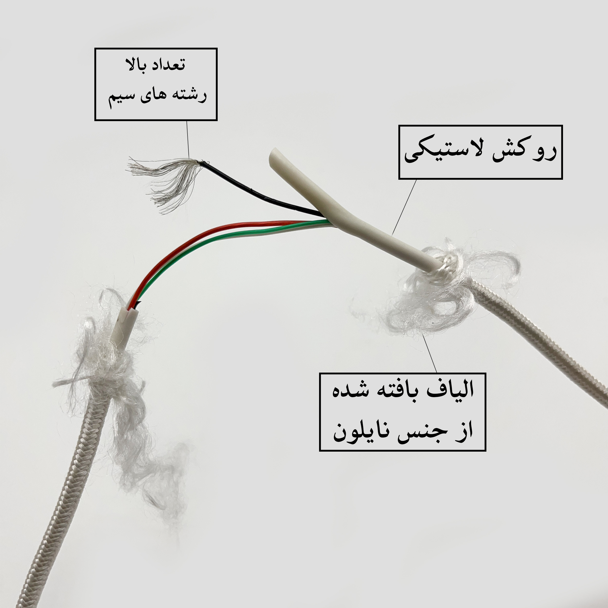 کابل تبدیل USB به USB-C بیاند مدل BUC-301 FAST CHARGE طول 1 متر بسته ده عددی