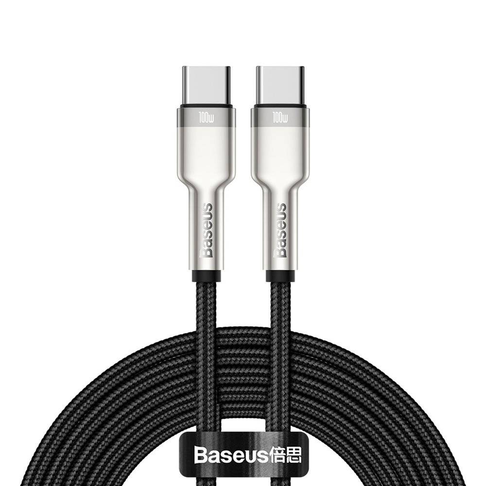 کابل تبدیل USB-C باسئوس مدل Metal Series 100W طول 2 متر