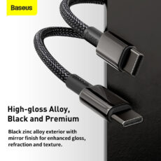 کابل تبدیل USB-C باسئوس مدل Tungsten طول 1 متر