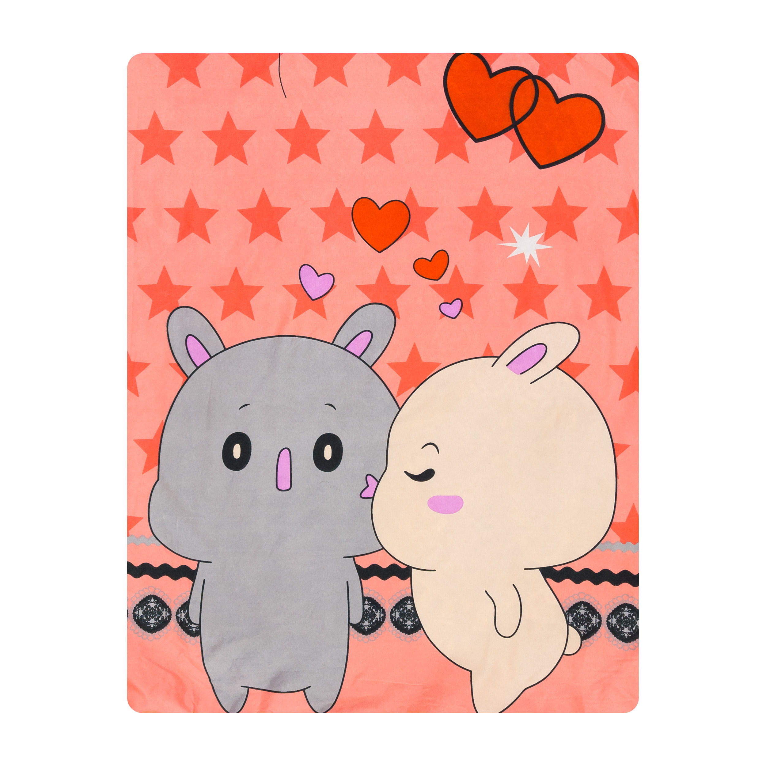 ملحفه میکرو کودک آدنو مدل Lovely کد MC09 سایز 100x150 سانتی متر