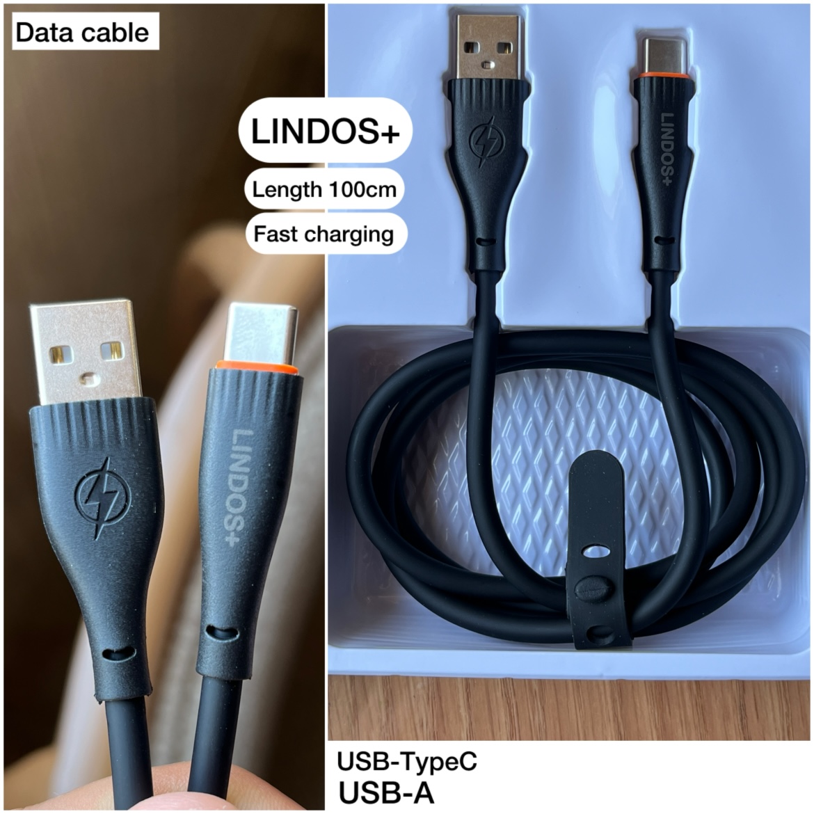 کابل تبدیل USB به USB-C لیندوس پلاس مدل Galaxy A13 طول 1 متر