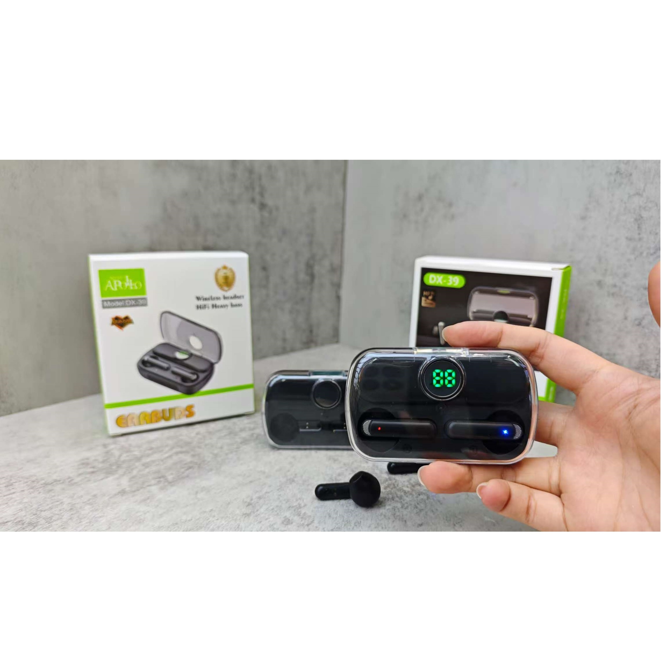 هدفون بلوتوثی موزیک آپولو مدل True Wireless DX-39