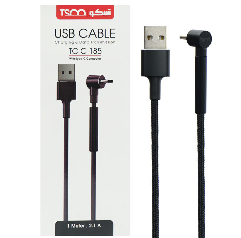 کابل تبدیل USB به USB-C تسکو مدل TC C185 طول 1 متر