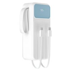 پاوربانک پی زد ایکس مدل V31 Fast Charge 22.5W Cabled ظرفیت 30000 میلی آمپر ساعت