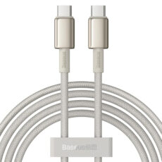 کابل تبدیل USB-C بیسوس مدل Tungsten Gold (100W) طول 2 متر