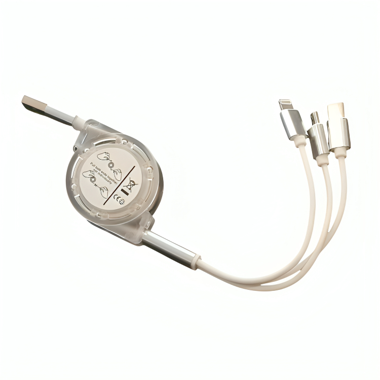 کابل تبدیل USB به microUSB/USB-C/لایتنینگ مدل WWQ-60 طول 1 متر