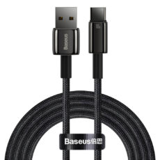 کابل تبدیل USB به USB-C باسئوس مدل Tungsten Gold 100W طول 2 متر