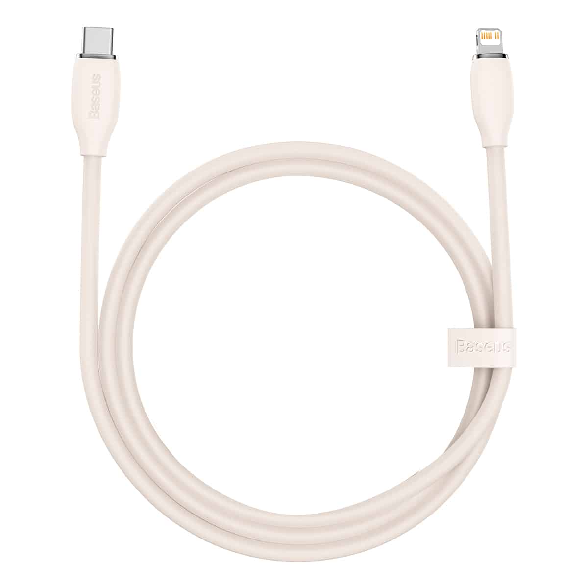 کابل تبدیل لایتنینگ به USB-C باسئوس مدل Jelly Liquid Silica Gel طول 1.2 متر