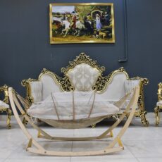 گهواره نوزاد مدل ننو چوبی