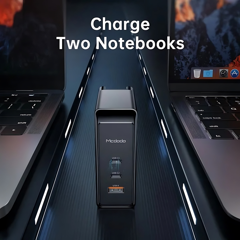 شارژر دیواری 100 وات مک دودو مدل CH-8105 Pro به همراه کابل تبدیل USB-C