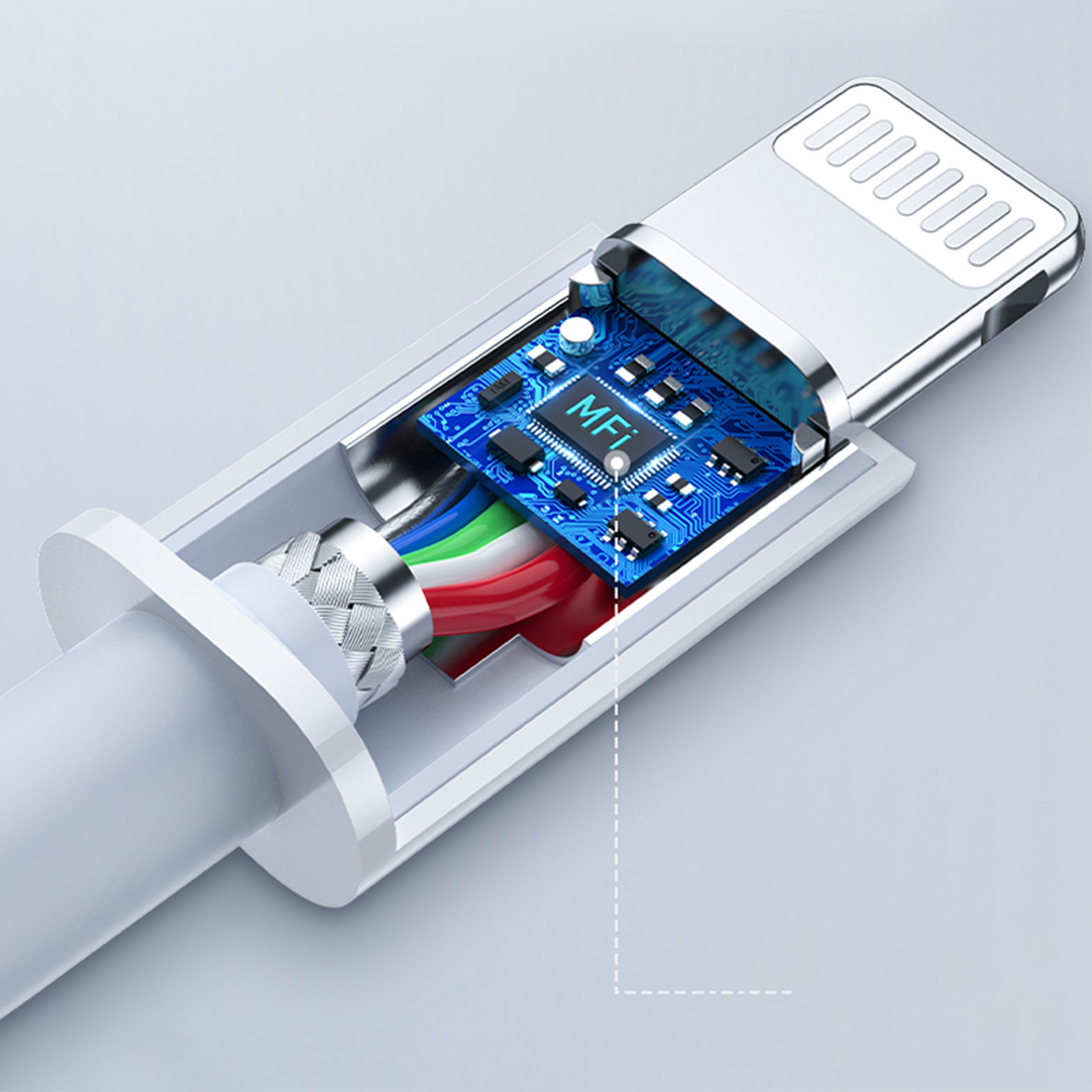 کابل شارژ تبدیل USB به لایتنینگ هترون مدل HC275i طول 1متر