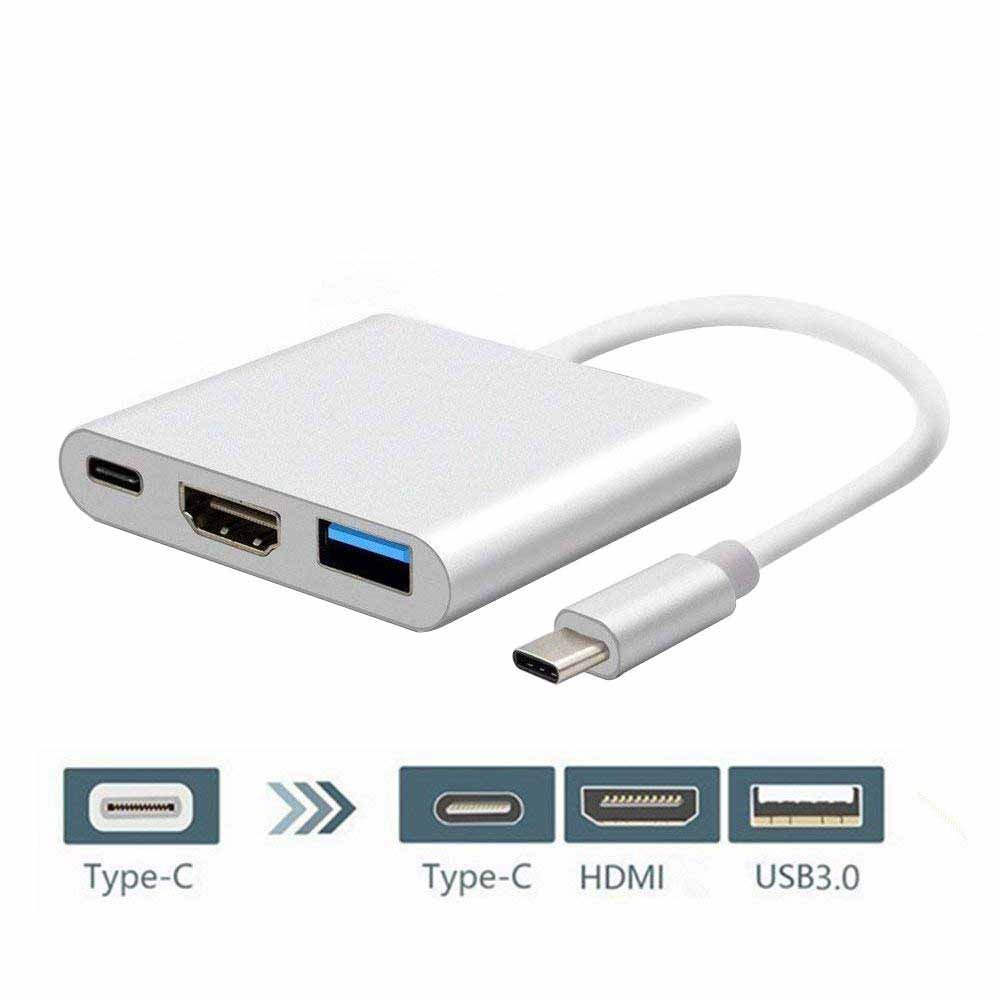 مبدل USB-C به HDMI / USB3.0/ USB-c مدل MULTIPORT