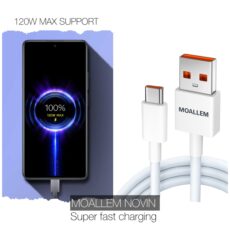 کابل تبدیل USB به USB-C معلم نوین مدل NOTE 14 طول 1 متر