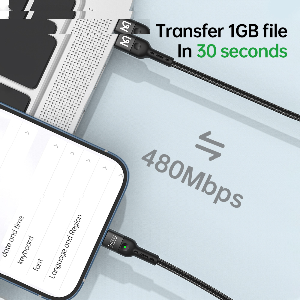 کابل تبدیل USB-C به لایتنینگ مک دودو مدل CA-1960 طول 1.8 متر