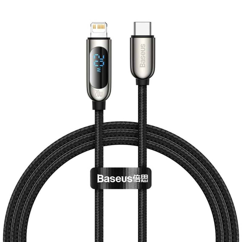 کابل تبدیل USB-C به لایتنینگ باسئوس مدل  CATLSK 20W PD طول 1 متر