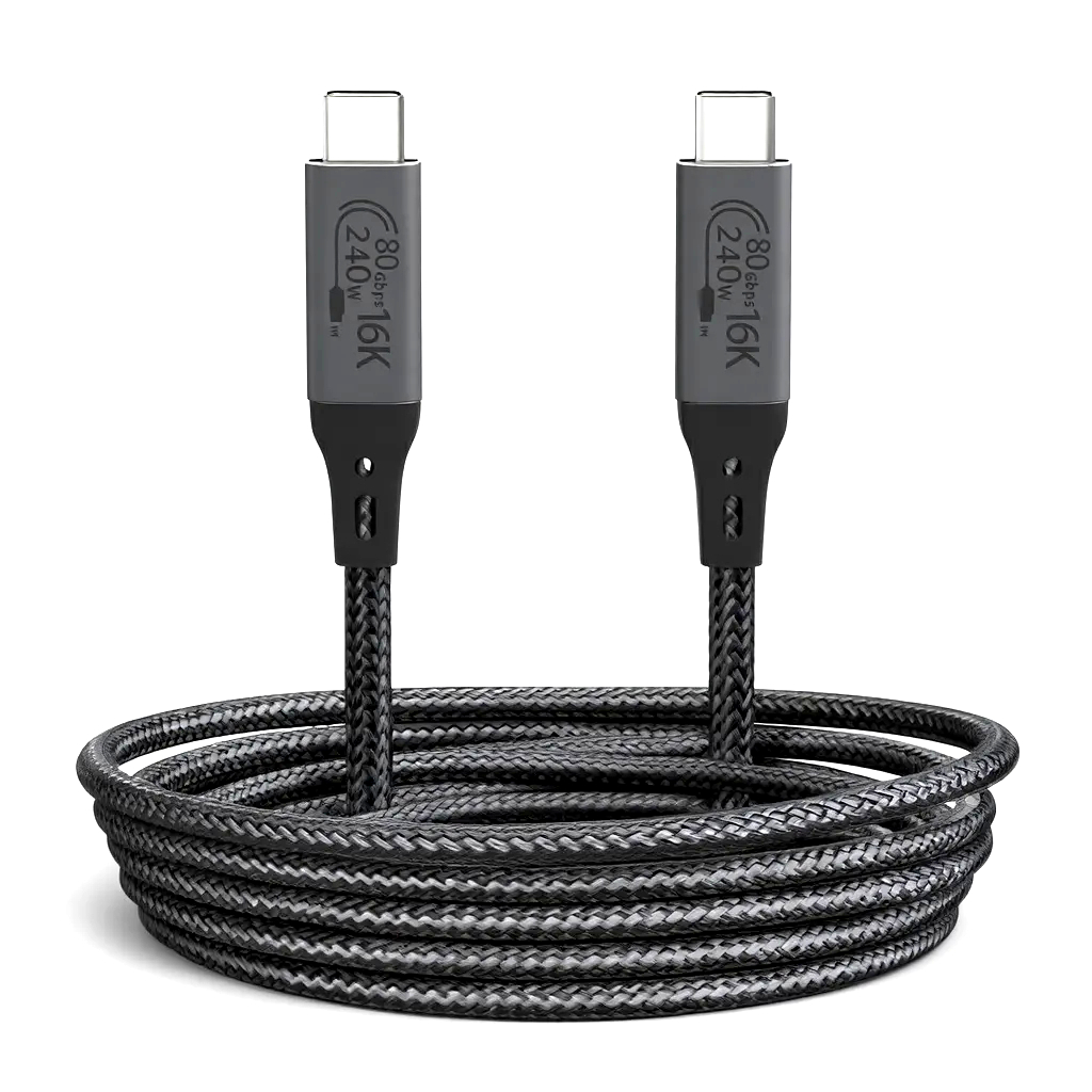 کابل USB-C نیبیوا مدل USB4 V2 ThunderBolt 5 طول 1 متر