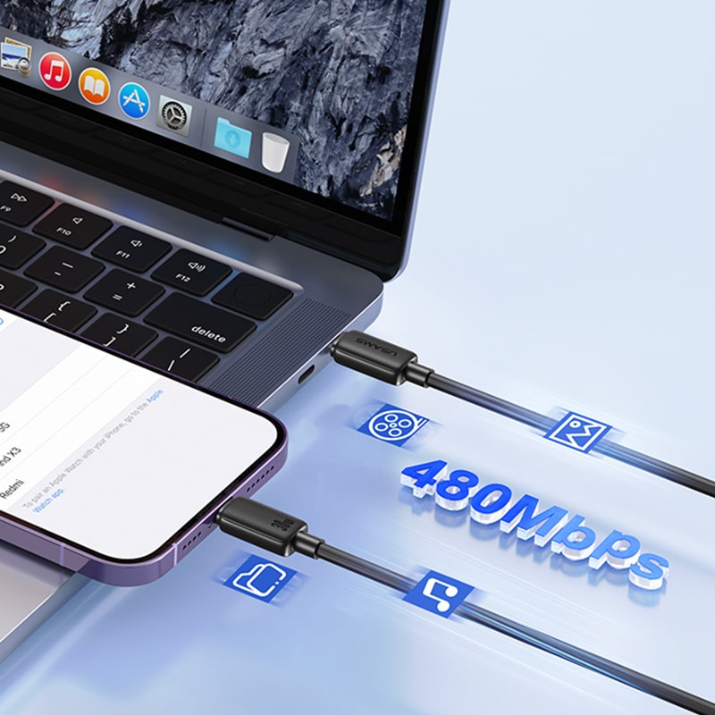 کابل تبدیل USB-C به لایتنینگ یوسمز مدل SJ697 طول 2 متر
