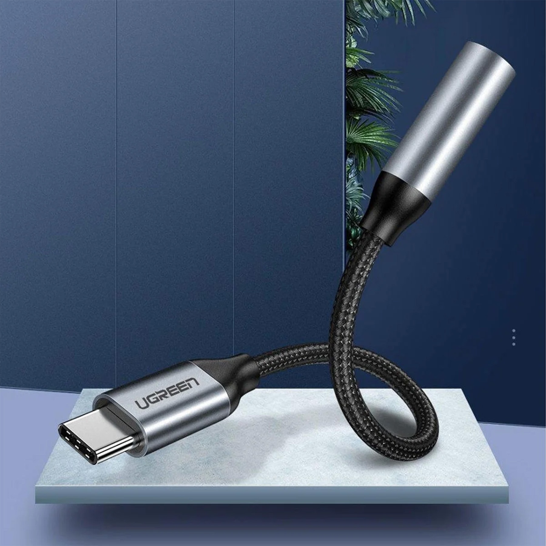 تبدیل usb-c به 3.5 میلی متری یوگرین مدل AV142-30632