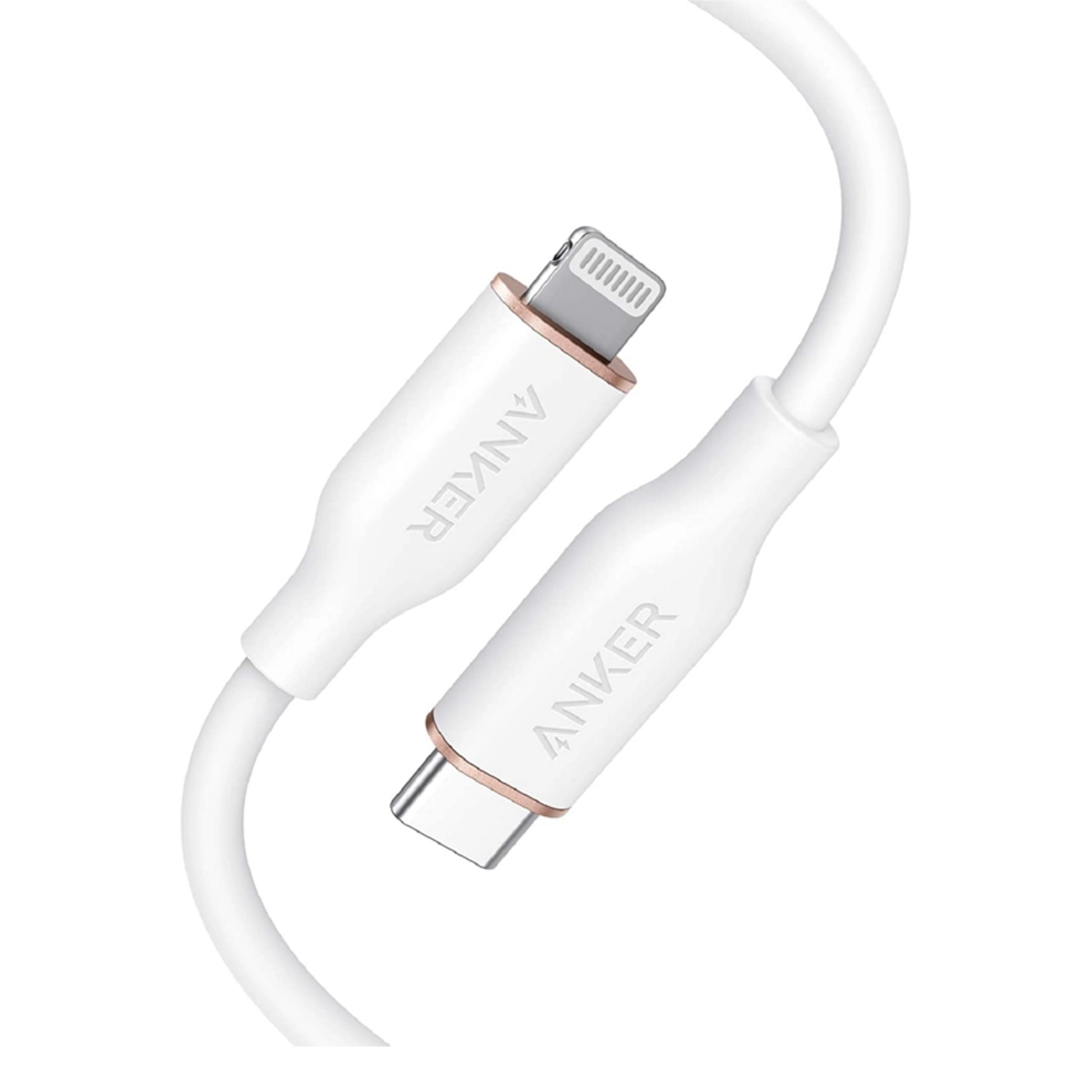 کابل تبدیل USB-C به لایتنینگ انکر مدل Powerline III Flow A8662 طول 0.9 متر