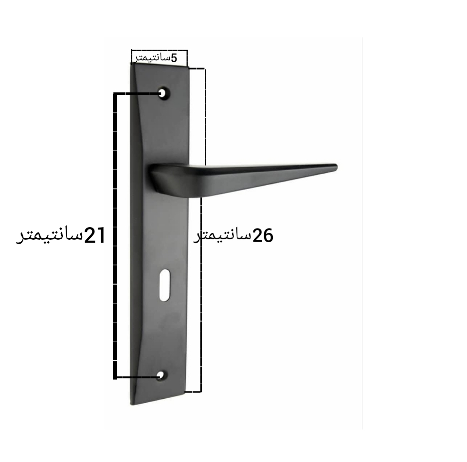 دستگیره در مدل کلیدی پلاک 4400 بسته 2 عددی