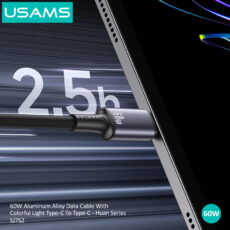 کابل USB-C یوسمز مدل SJ752-60W طول 1.2 متر