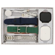 ساعت هوشمند 49 میلی متری مدل KEQIWEAR KW52 Ultra3 با بند فلزی