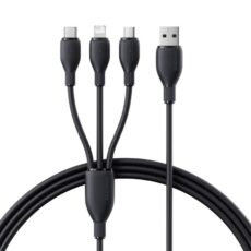 کابل تبدیل USB به لایتنینگ/USB-C/micro-USB بیسوس مدل Ultra-Fast 3.5A طول 1.3 متر