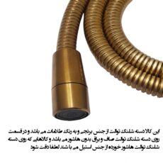 شلنگ توالت مدل ریزبافت برنجی کد M3