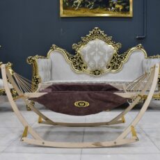 گهواره نوزاد مدل ننو چوبی