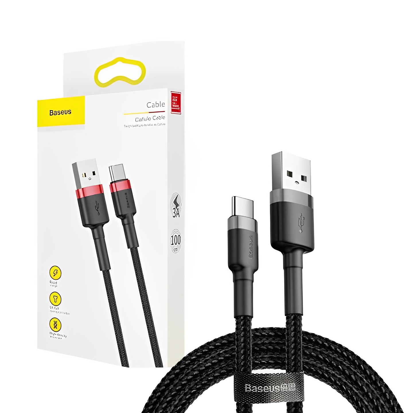 کابل تبدیل USB به USB-C باسئوس مدل CATKLF-B Cafule طول 1 متر