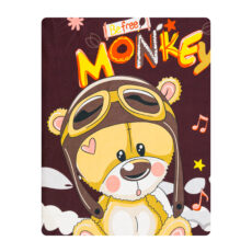 ملحفه میکرو کودک آدنو مدل Little bear کد MC12 سایز 100×150 سانتی متر