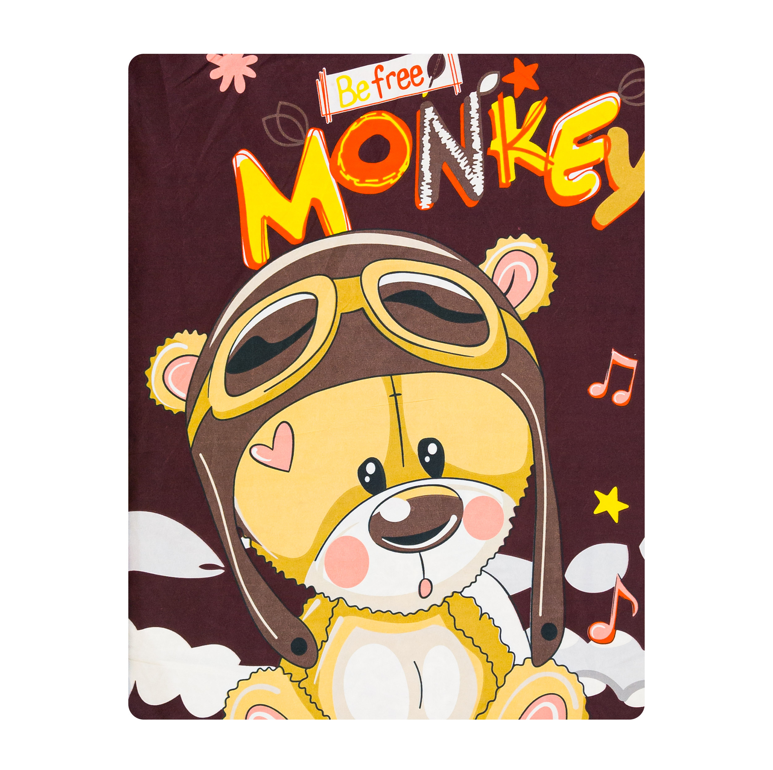 ملحفه میکرو کودک آدنو مدل Little bear کد MC12 سایز 100x150 سانتی متر